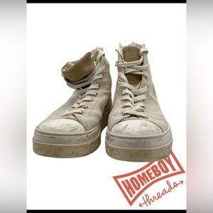 Isabel Marant Men's Off-White High-Top Sneakers